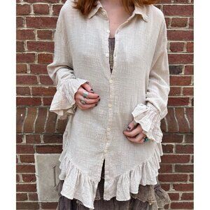 A Rare Bird - Kerea Ruffle Top - New